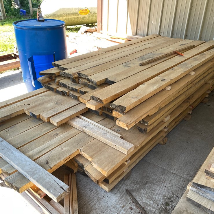 #7168 • Assortment of Rough Saw Lumber