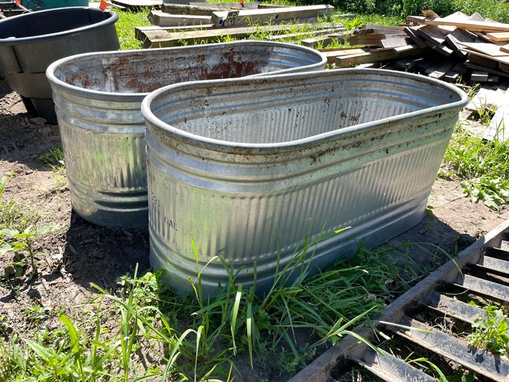 #7132-•-(2)-galvanized-water-tubs-image-3