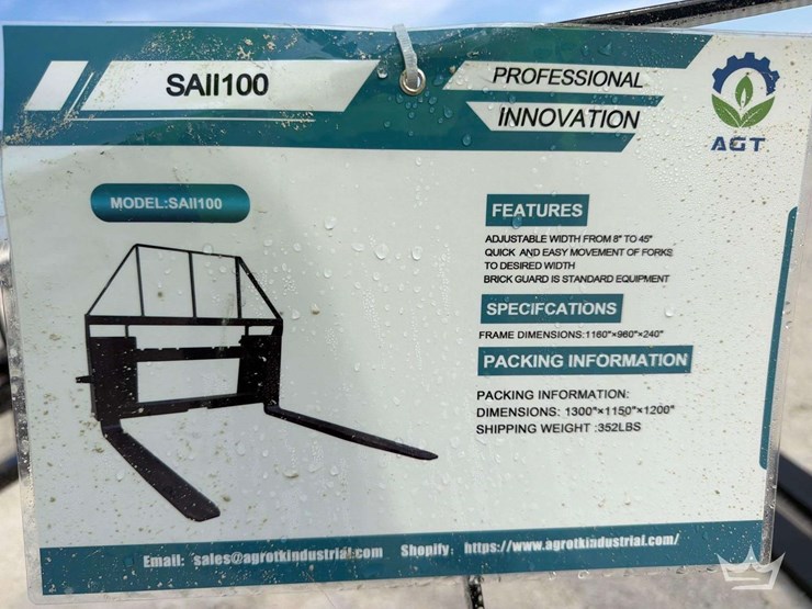 2026-agt-saii100-4,000lb.-48in.-forks-and-frame-skid-steer-attachment-image-1