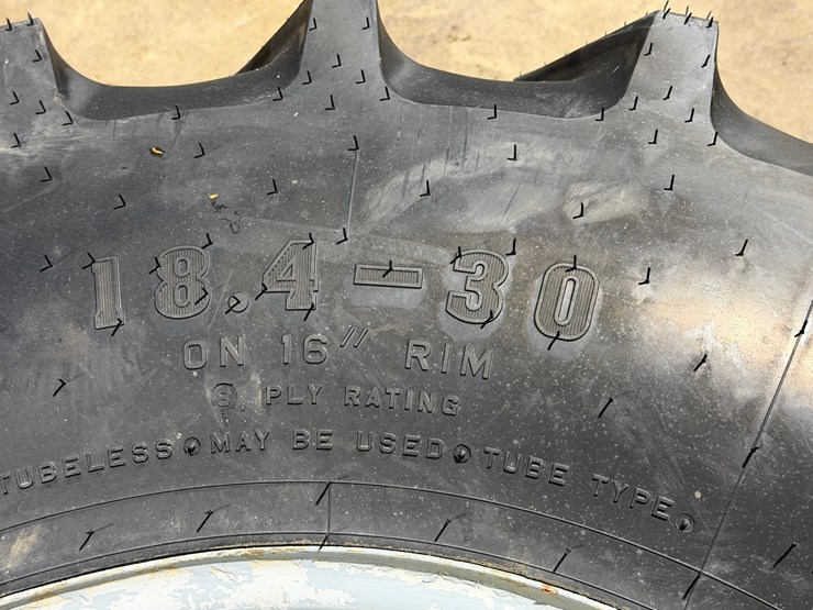 #1474-•-unused-18.4-30-tractor-tire-on-16"-massey-ferguson-wheel-image-6
