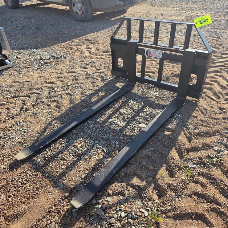 #6880 • Approx. 60" Unused JCT Skid Steer Pallet Forks