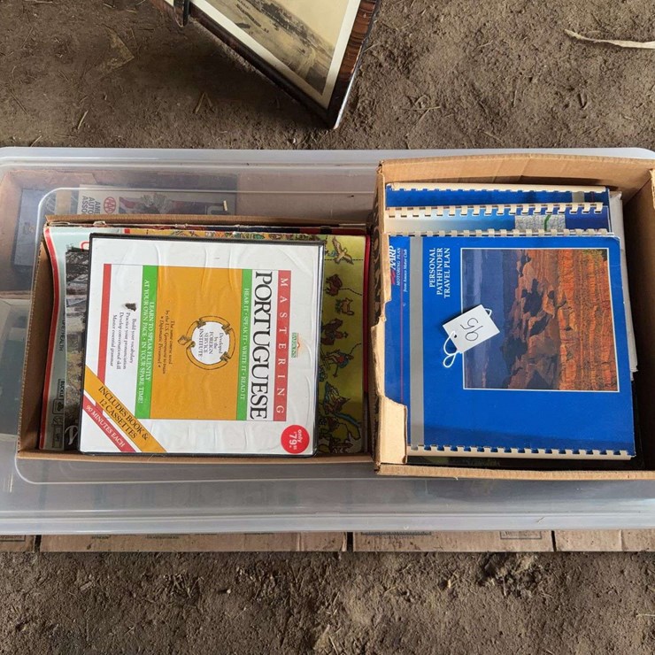 Collection of Road Atlases, Travel Maps, and Language Learning Course