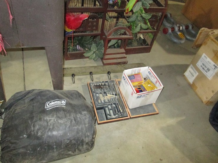 #45054-•-lot-of-bird-cage,-air-mattress,-cooler,-etc-inv#45054-image-3