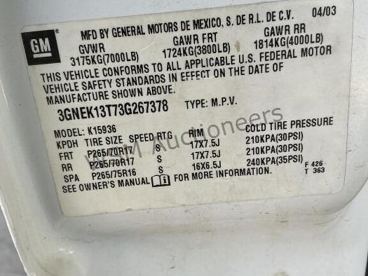 2003-chevrolet-avalanche-p/u-image-16