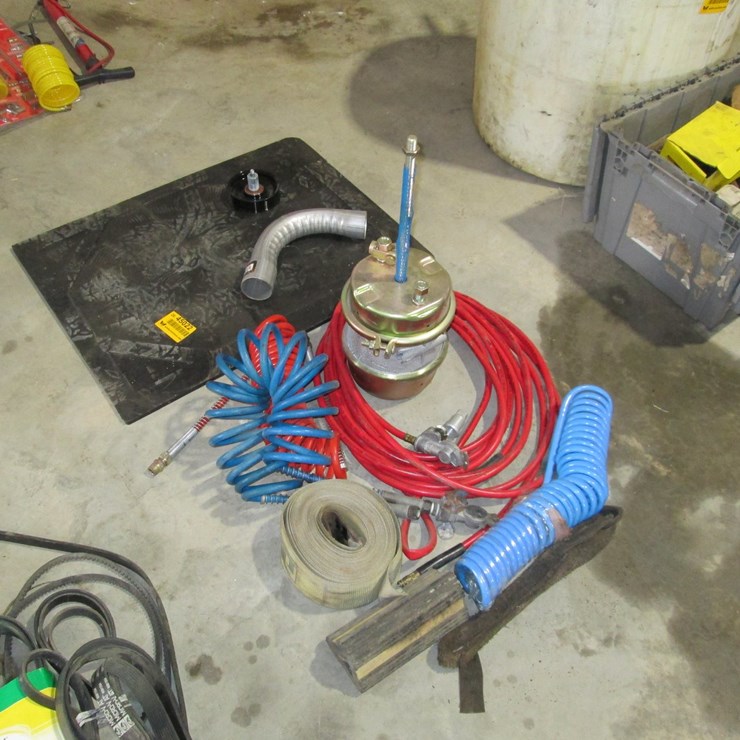 #45022 • Lot of Air Hoses, Strap, Chock, Etc INV#45022