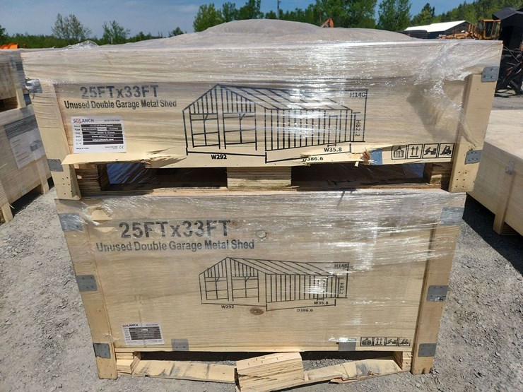 double-garage-metal-shed-(25ftx33ft)-(2-boxes)-image-1