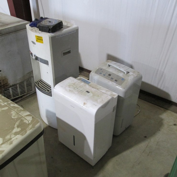 #45033 • Lot of Dehumidifiers, and Water Cooler INV#45033
