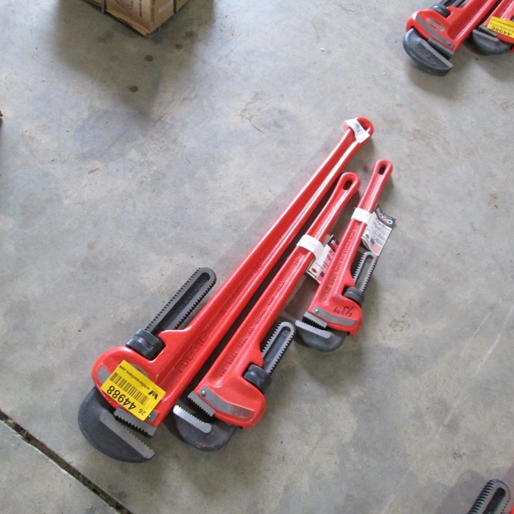 #44988 • Lot of (3) Unused Rigid 36", 24" & 18" Pipe Wrenches INV#44988
