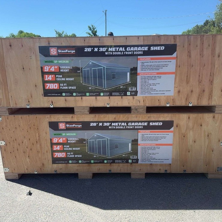 Metal Garage Shed 26’ x 30’ (A,B)