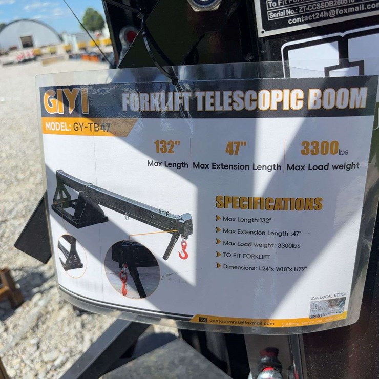 GIVI GY-TB47 Forklift Telescopic Boom