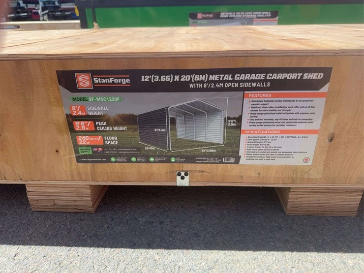 metal-garage-carport-shed-with-side-wall-12'x20'-image-2