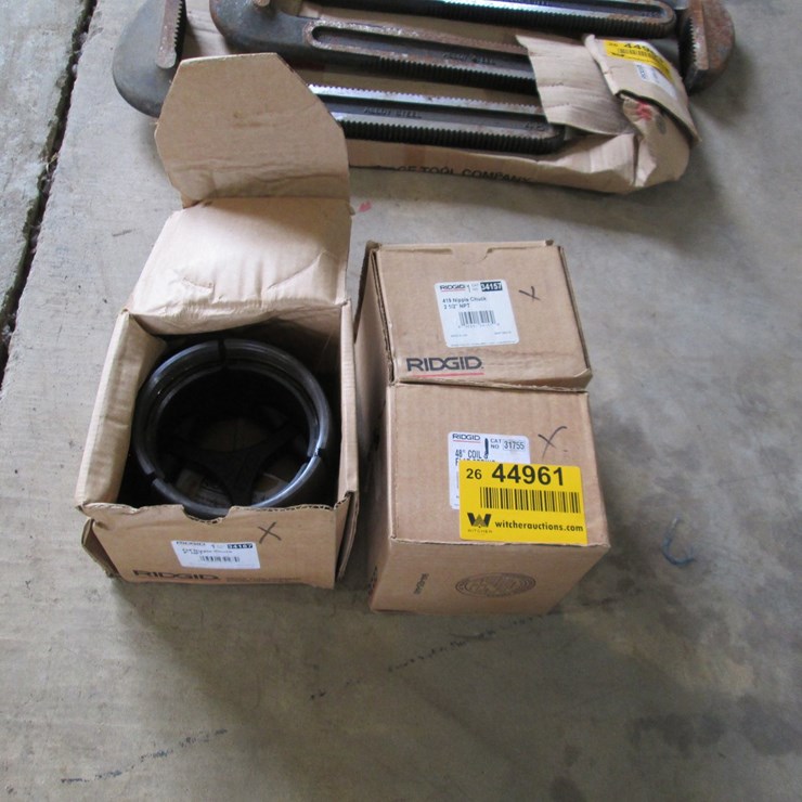 #44961 • Unused Ridgid Lot of Ridgid 4" Nipple Chucks INV#44961