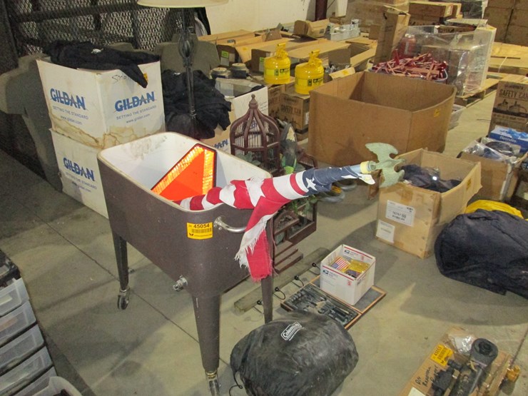 #45054-•-lot-of-bird-cage,-air-mattress,-cooler,-etc-inv#45054-image-2