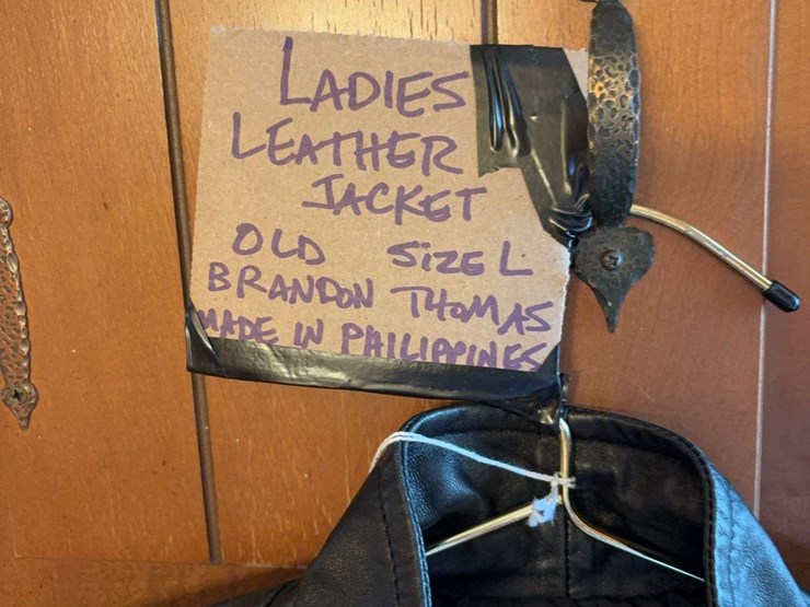 brandon-thomas-ladies-black-leather-jacket-size-l-image-4