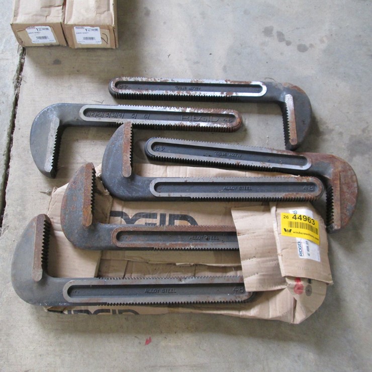 #44963 • Lot of (6) Ridgid Pipe Wrench Jaws INV#44963
