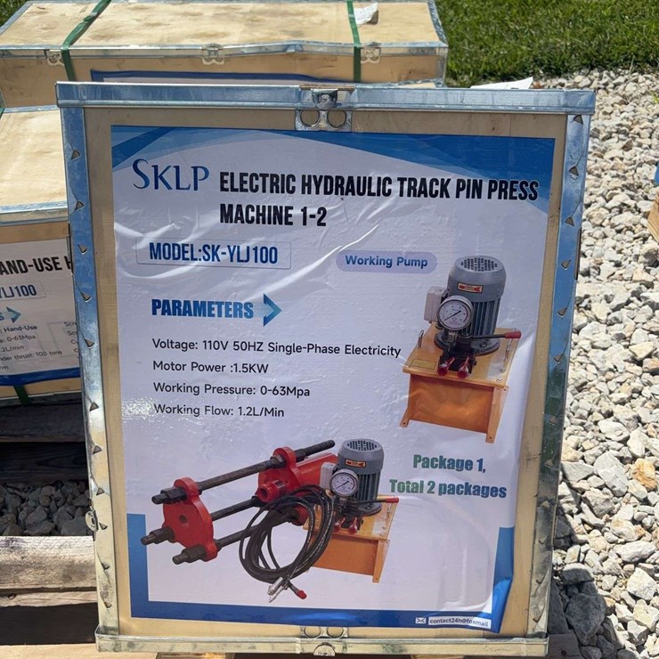 SKLP Model YLJ100 Electric Hydraulic Track Pin Press Machine