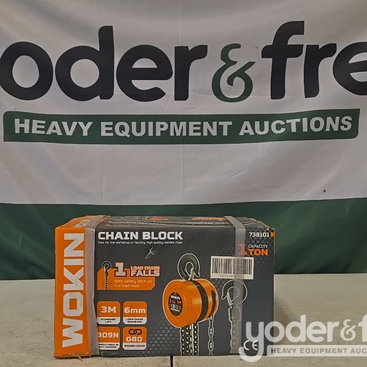 Unused Wokin 1 Ton Chain Hoist