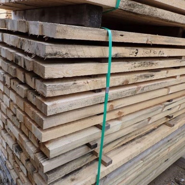 Qty Of (204) 2 In. x 4 In. x 10 Ft Rough Cut Pine