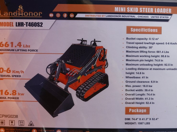 #1020-•-unused-landhonor-lhr-t460s2-tracked-mini-stand-on-skid-steer-loader---middlefield,-ohio-image-9