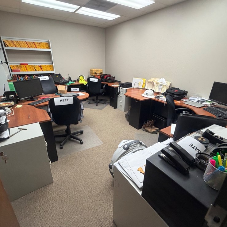 #3541 • LOT OF OFFICE FURNITURE | Located in St. Rose, LA