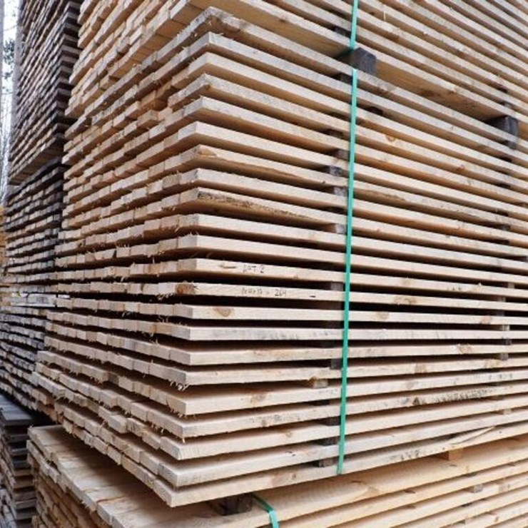 Qty Of (264) 1 In. x 4 In. x 10 Ft Rough Cut Pine