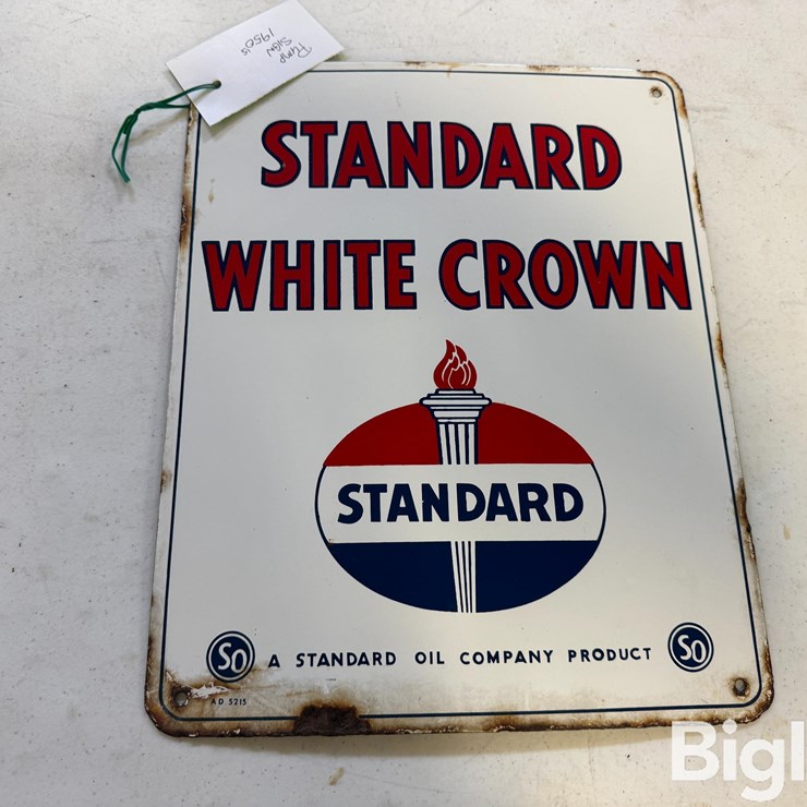 1950 Standard Gas Pump Plate