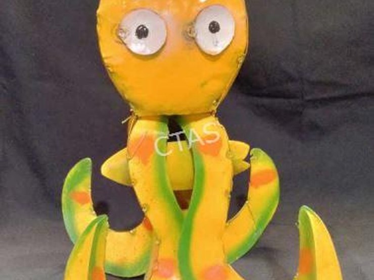 #28-•-metal-art---yellow-octopus-image-1