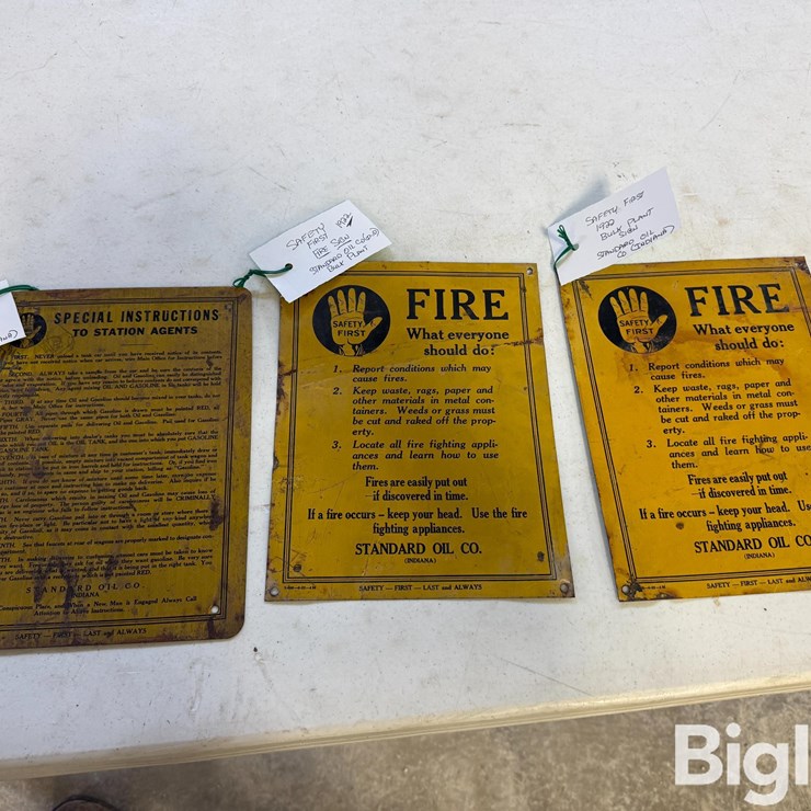 Vintage Fire Safety Signs