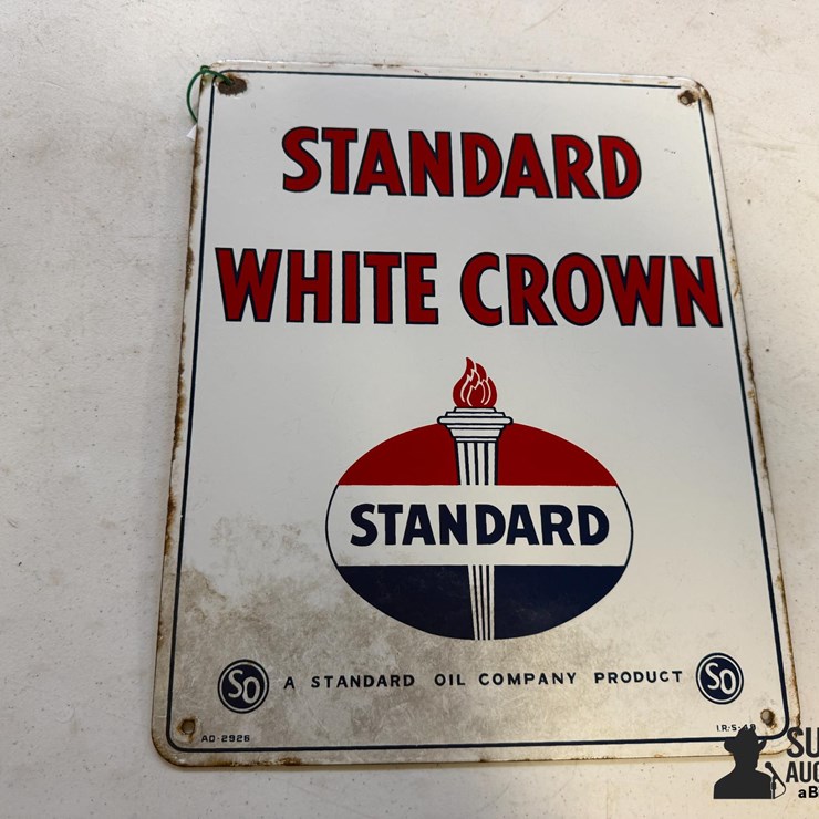 1950 Standard Gas Pump Plate