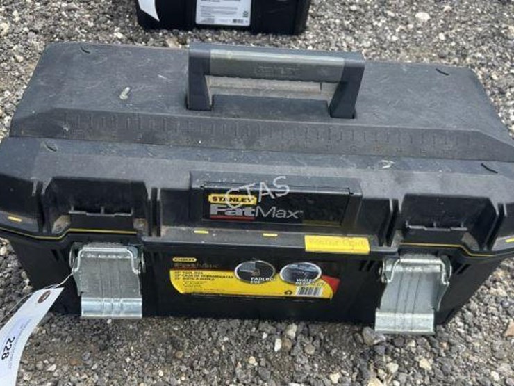 #228-•-stanley-fat-max-tool-box-w/-(2)-hitch-attachments-image-1