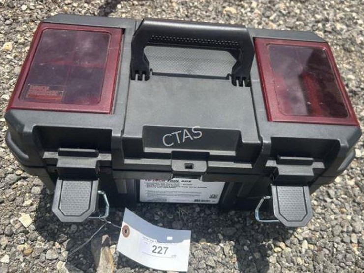 #227-•-16"-tool-box-w/-screw-drivers-&-wrenches-image-1