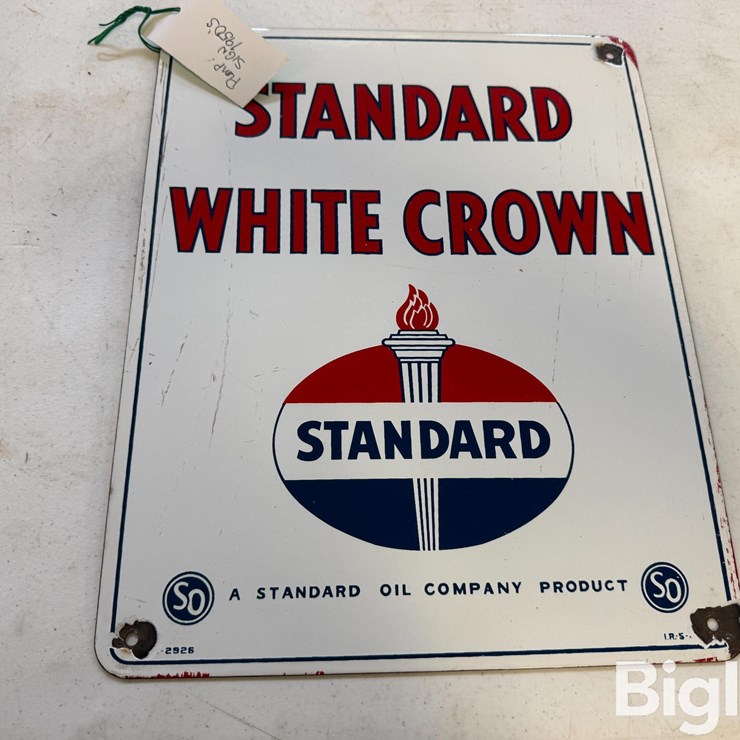 1950 Standard Gas Pump Plate