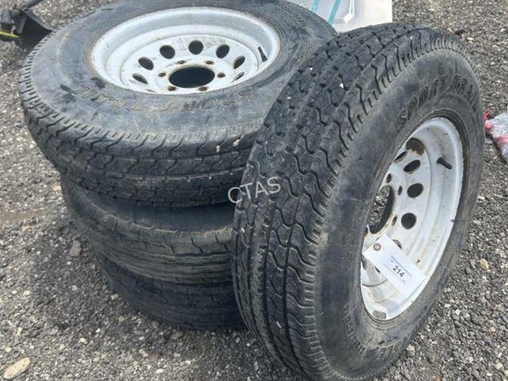#214-•-(4)-trailer-rims-&-tires-st205/90d15-image-1