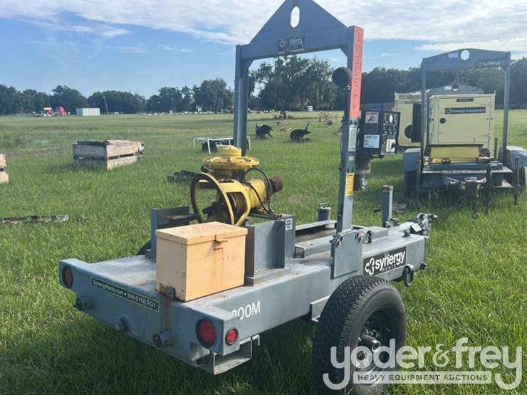 6"-trash-water-pump-frame,-trailer-mounted,-(no-engine,-no-pump)-image-4
