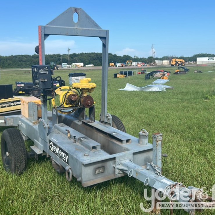 6" Trash Water Pump Frame, Trailer Mounted, (No Engine, No Pump)