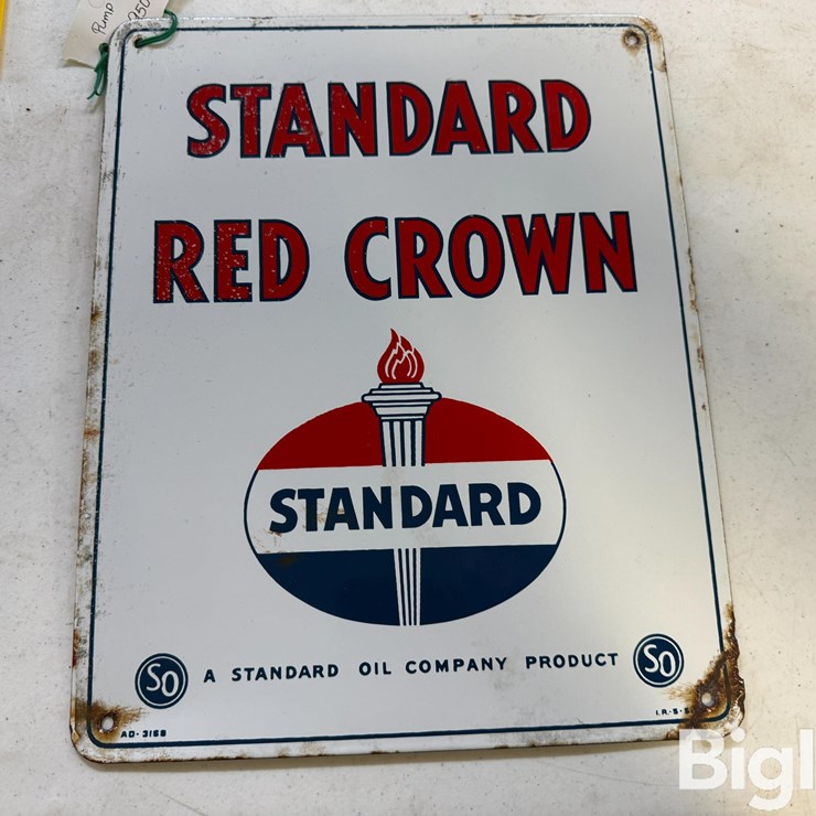 1950 Standard Gas Pump Plate