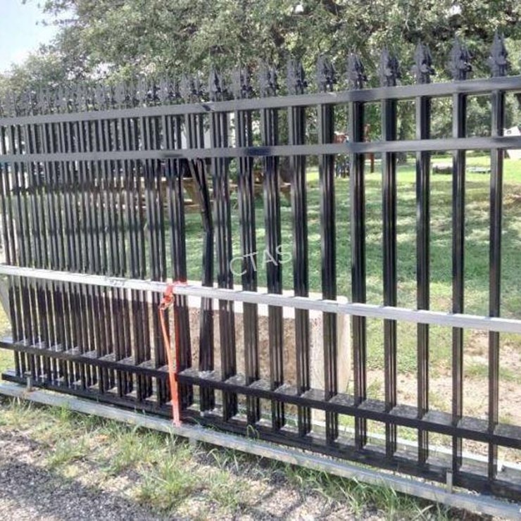 #15 • (3) Wrought Iron Fence Panels