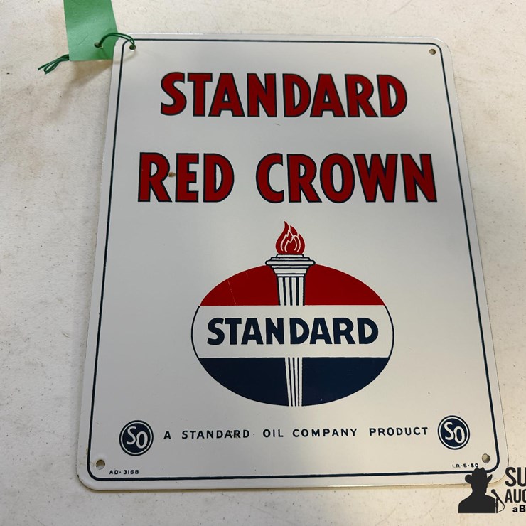 1950 Standard Gas Pump Plate