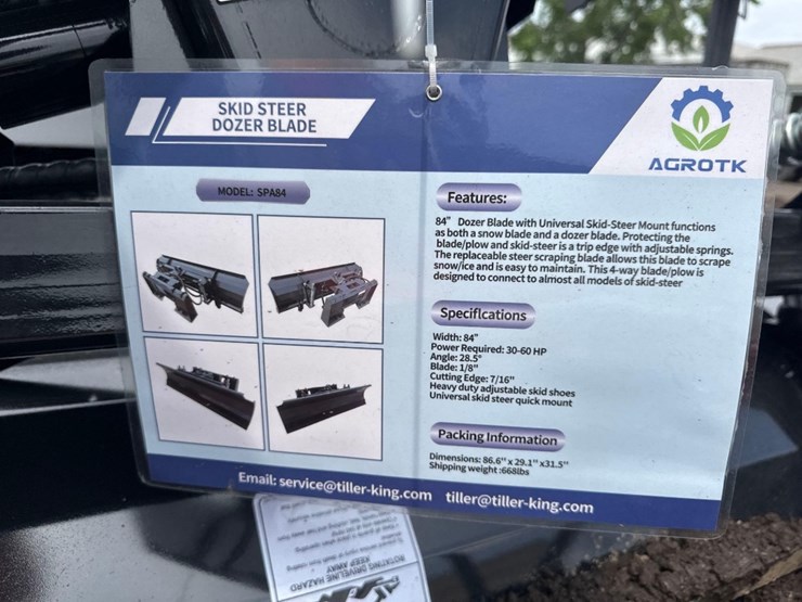 new-agrotk-co-7ft-hydraulic-skidloader-push-blade-model-spa84-image-2