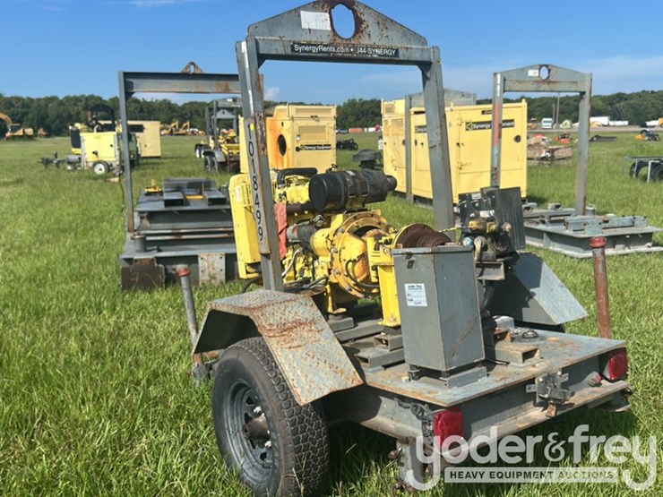 4"-trash-water-pump,-trailer-mounted,-(missing-pump-parts)-image-2