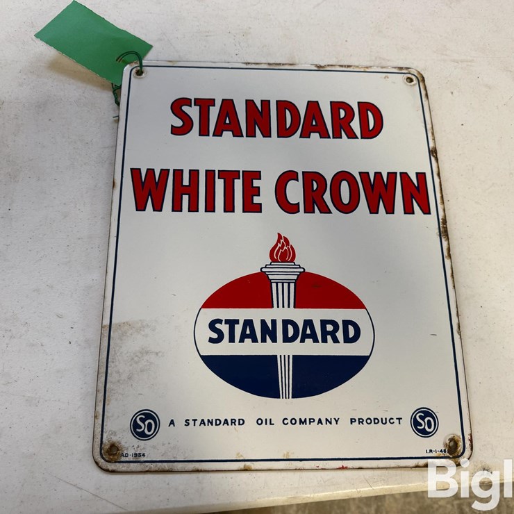 1950 Standard Gas Pump Plate