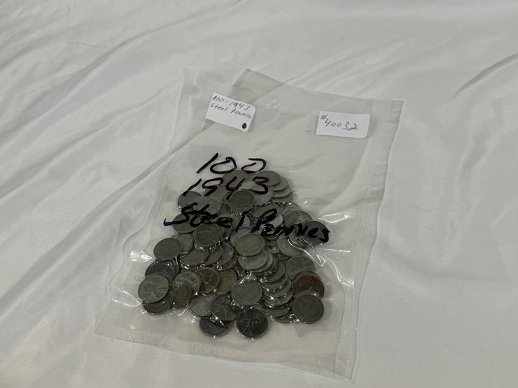 #40032-•-(100)-1943-steel-pennies-image-1