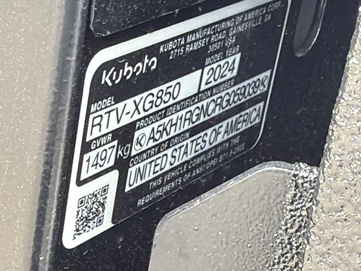 new-2024-unused-kubota-rtvxg850glas2-a-utility-vehicle-vn:-a5kh1rgncrg059039-4x4,-image-9