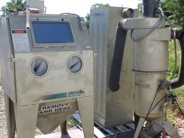 2003-clemco-industries-zero-blast-cabinet,-sand-blaster-with-filteration-system-image-1