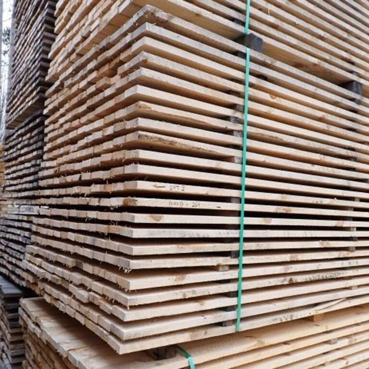 Qty Of (264) 1 In. x 4 In. x 10 Ft Rough Cut Pine