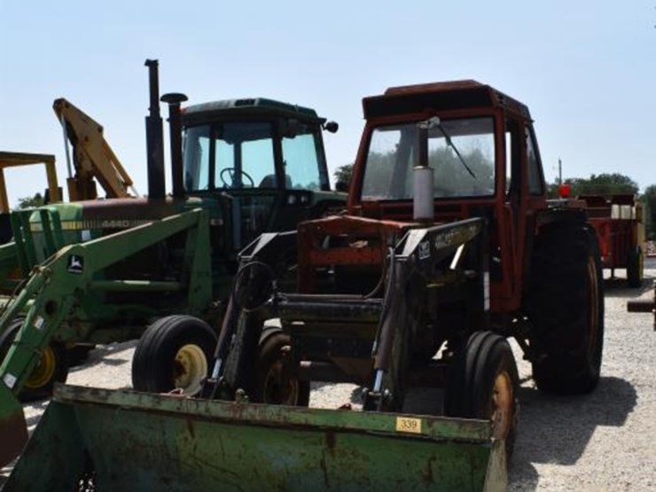 fiat-8055-tractor-w/-loader-(serial-#-307313)-(showing-appx-2,355-hours,-up-image-1