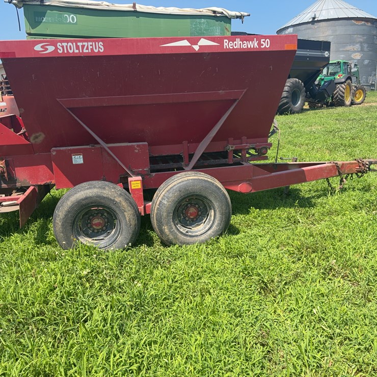 Stoltzfus Red Hawk 50 Fertilizer buggy.