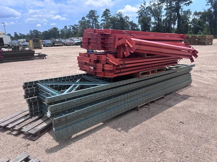 #40077-•-(1)-stack-bolt-on-upright-16ft-x-46in-bolt-on-beams-8ft-x-3-1/2in-pallet-racking-image-2