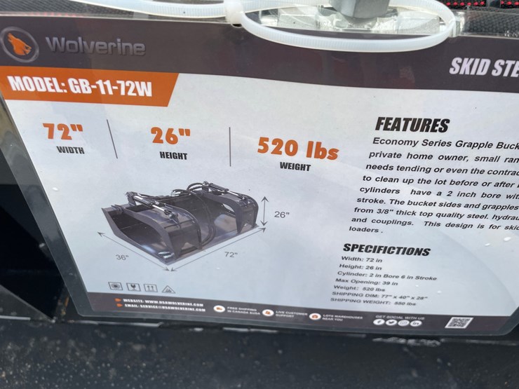 #2038-•-new-wolverine-skid-steer-grapple-bucket-image-14