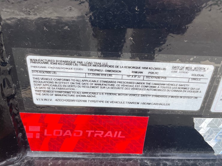 #4867-•-2024-loadtrail-tandem-axle-equipment-trailer-(has-wi-title)-image-13